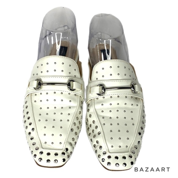 Steve By Steve Madden White Rilee Slip-on Mule Sz 8 - Picture 4 of 7